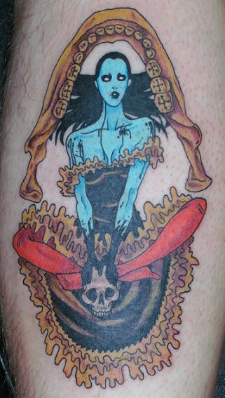 zombie girl tattoo. the zombie girl tattoo.